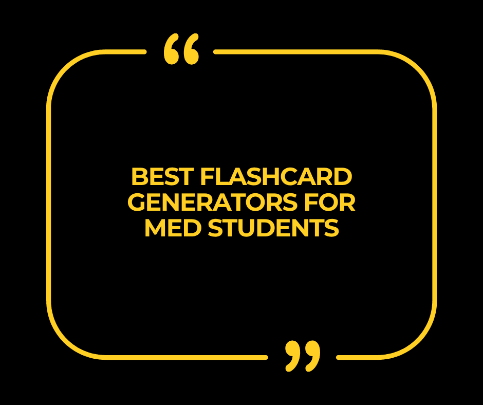 Best Flashcard Generators for Medical Students: 2025 Competitor Comparison